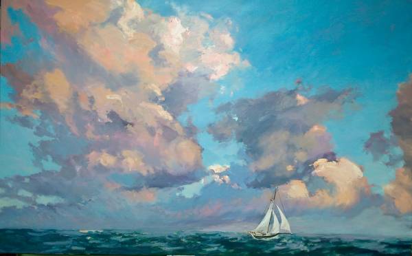 - Oil on Canvas, Painting by Jill Hudson, measuring 76 x 122 cm (H x W) framed at 82 x 128 cm £1750